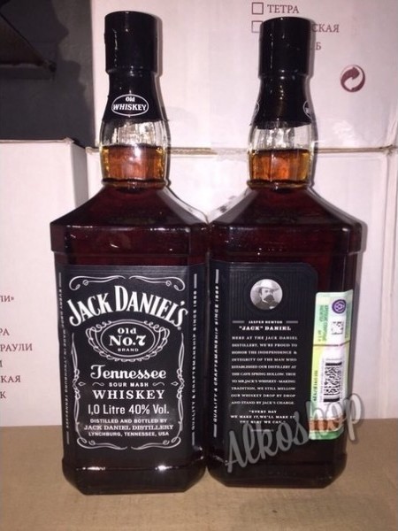 Jack Daniel’s 1л оригинал (с гравировкой)